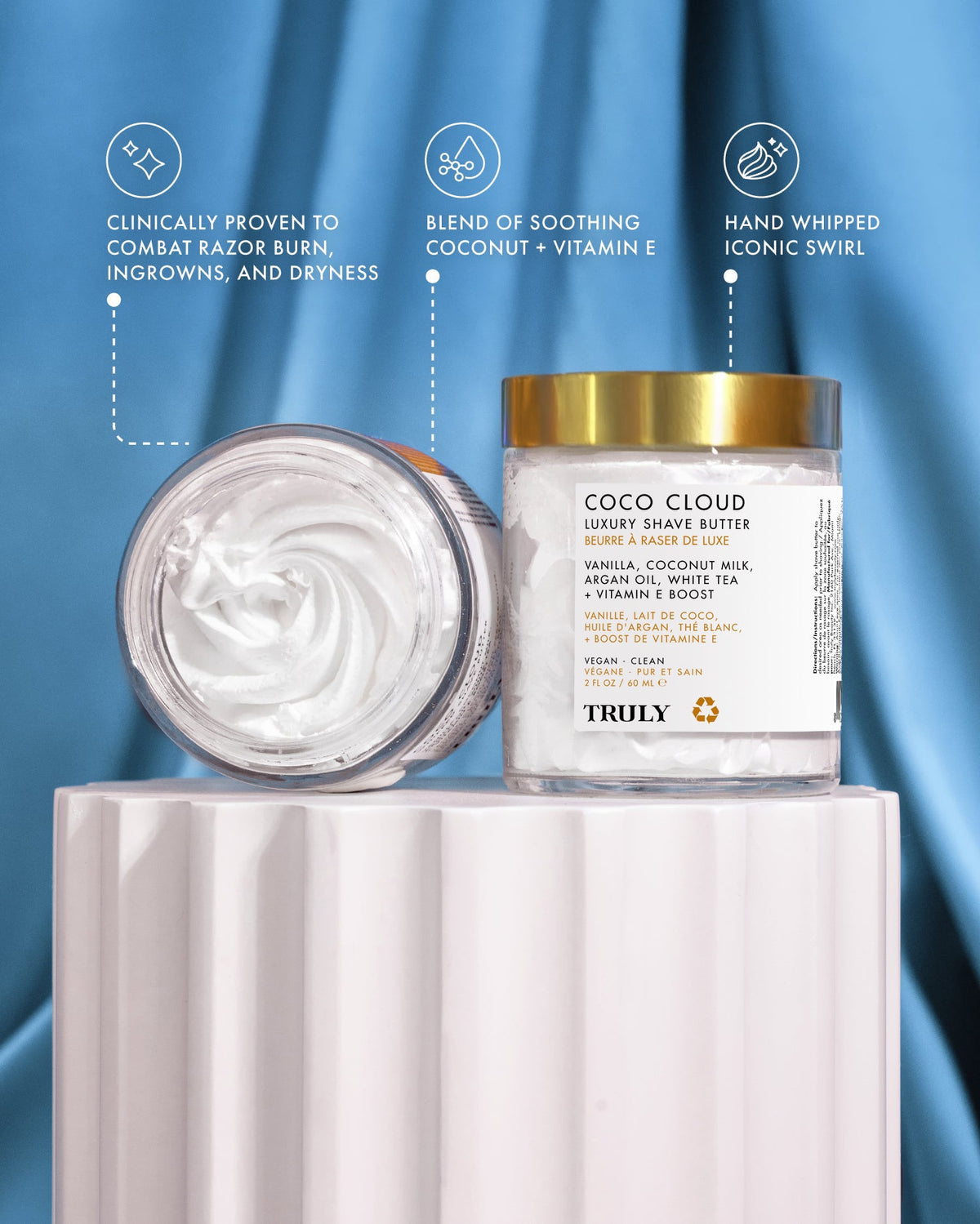 Crème Sensorielle 3D Nuage — Texture Mousseuse Ultra-Hydratante